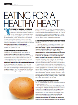 Eating For A Healthy Heart